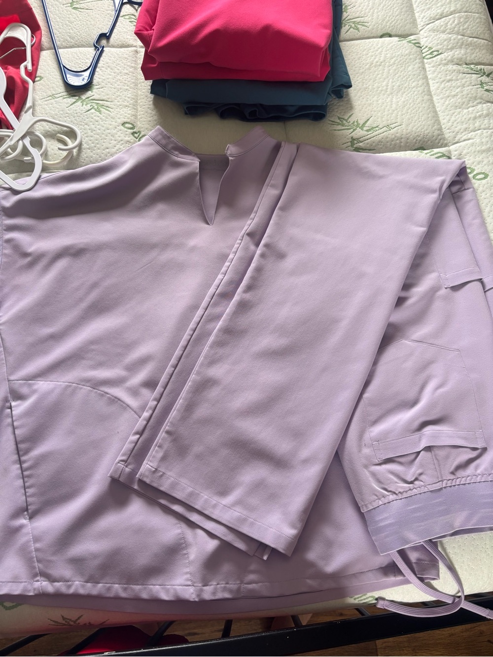 Cool lavender scrub set